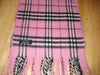 Burberry 100% Cashmere Scarf-Dark Pink
